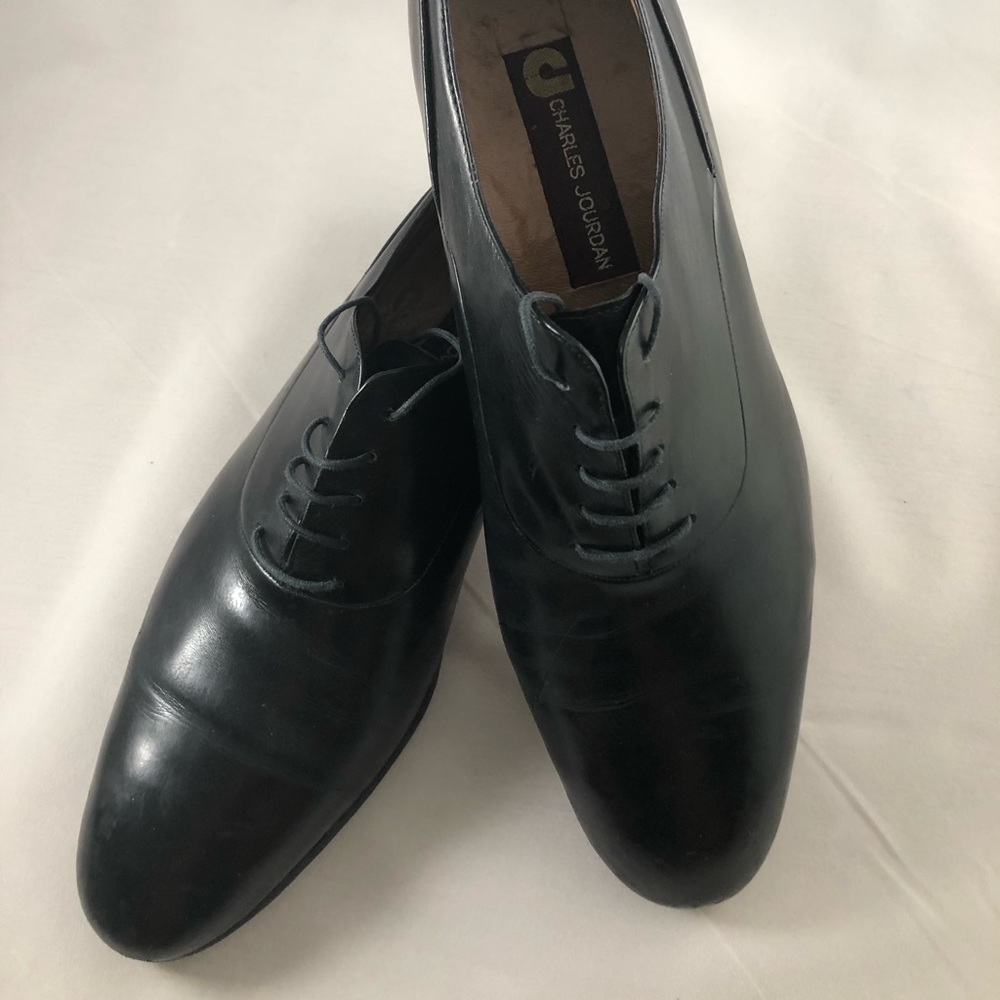 Black lace up dress shoes 11 1/2 D